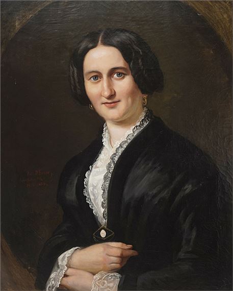 Bildnis einer eleganten Dame - Julius Moser