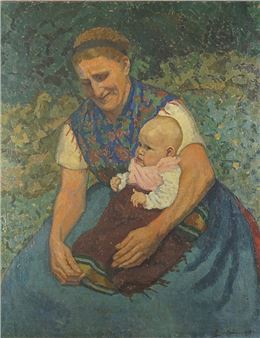 Frau mit Kind - Erna Kruger