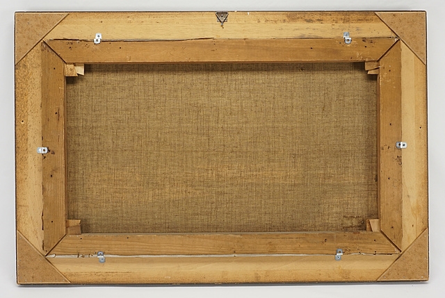 Artwork by Franz Otto Wieduwilt, "Bachlauf im Winterwald", Made of oil