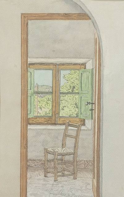 Blick durch ein Fenster - Franz Werneke