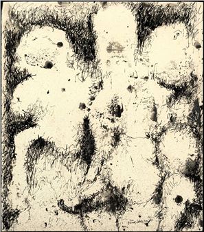 Landschap met oude schuur - A. Klement