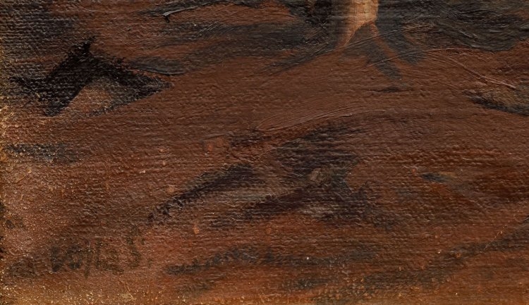 Artwork by Vojtěch Sedláček, Winter Day, Made of oil on canvas