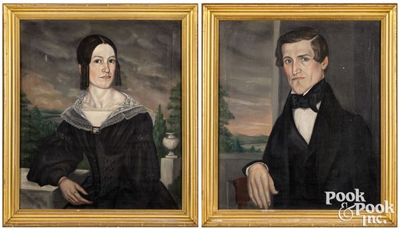 Portraits of Noah and Mary Eastman - Joseph Chase Rutherford