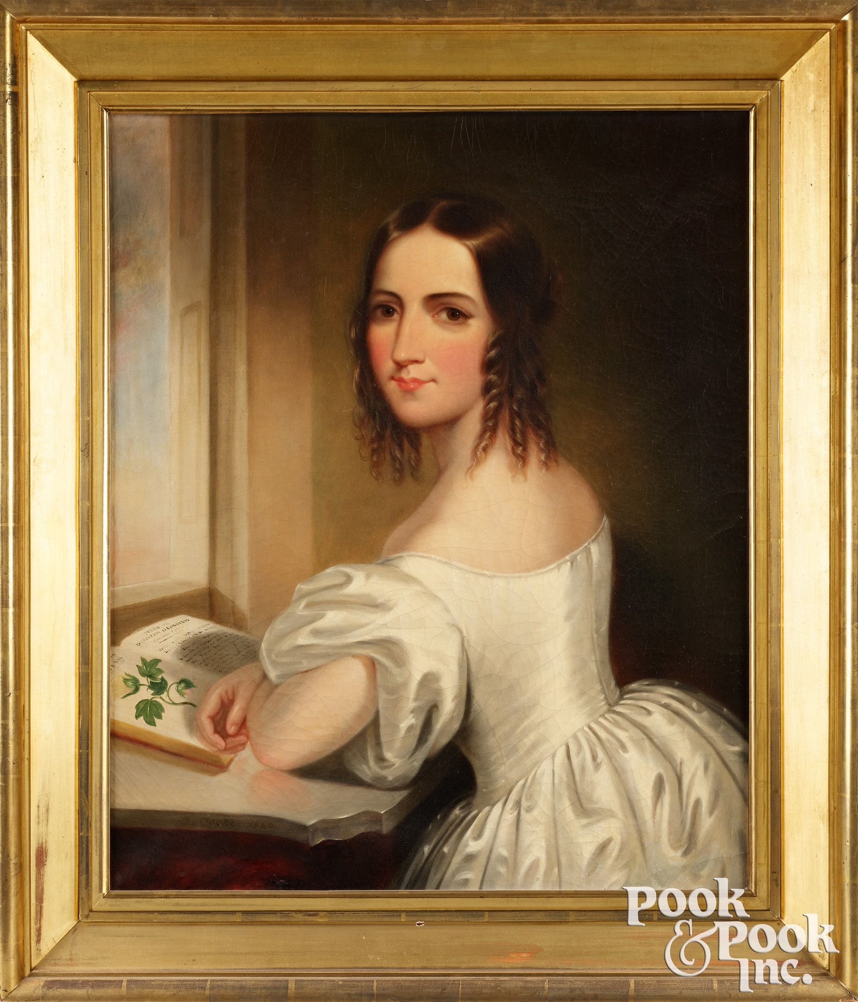 George Esten Cooke | Portrait of a young woman | MutualArt