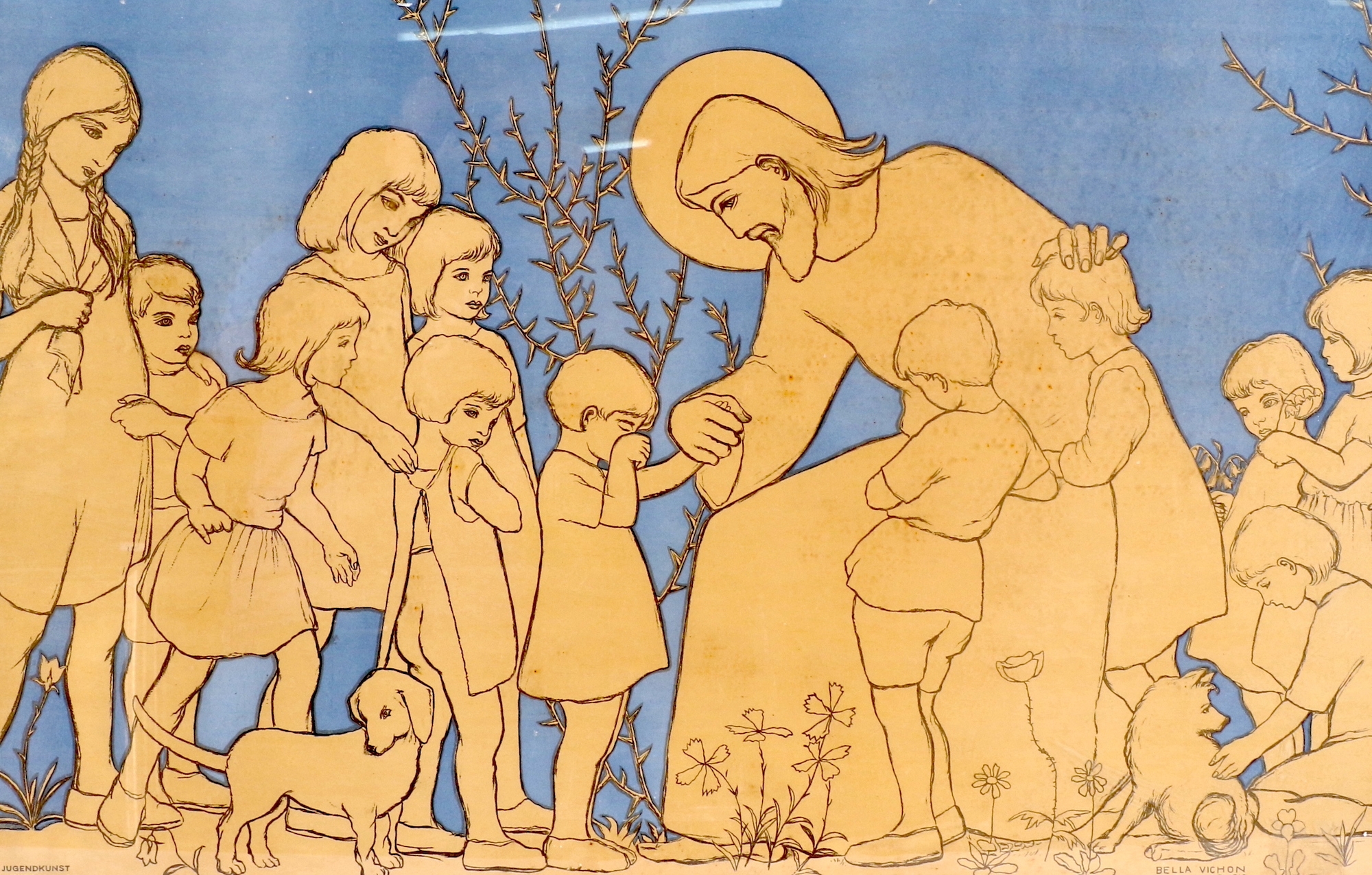 Bella Vichon | JESUS BLESSING THE CHILDREN | MutualArt