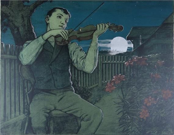 Mondscheingeiger by Hans Thoma