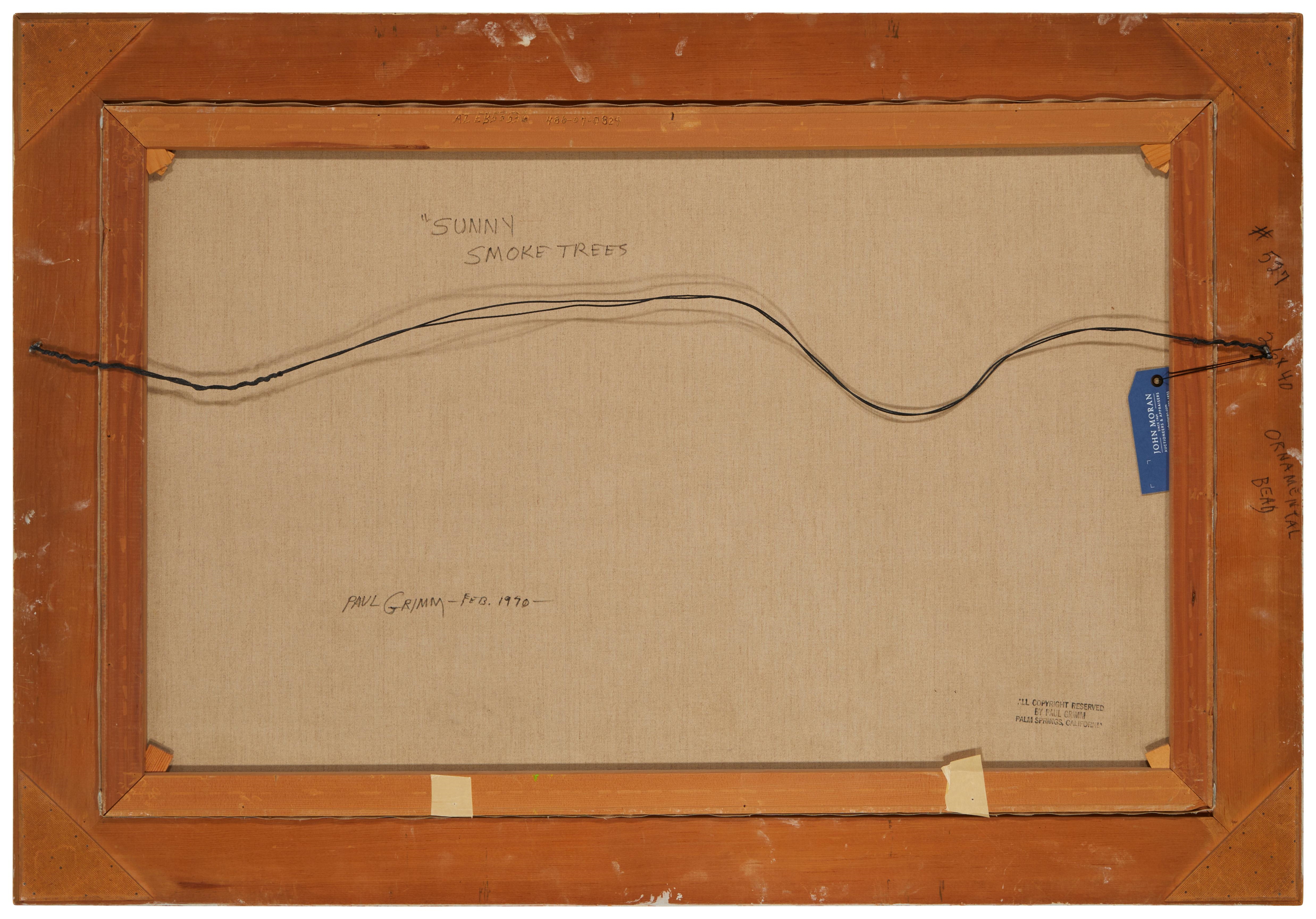 Artwork by Paul Grimm, "Sunny Smoke Trees,", Made of Oil on canvas