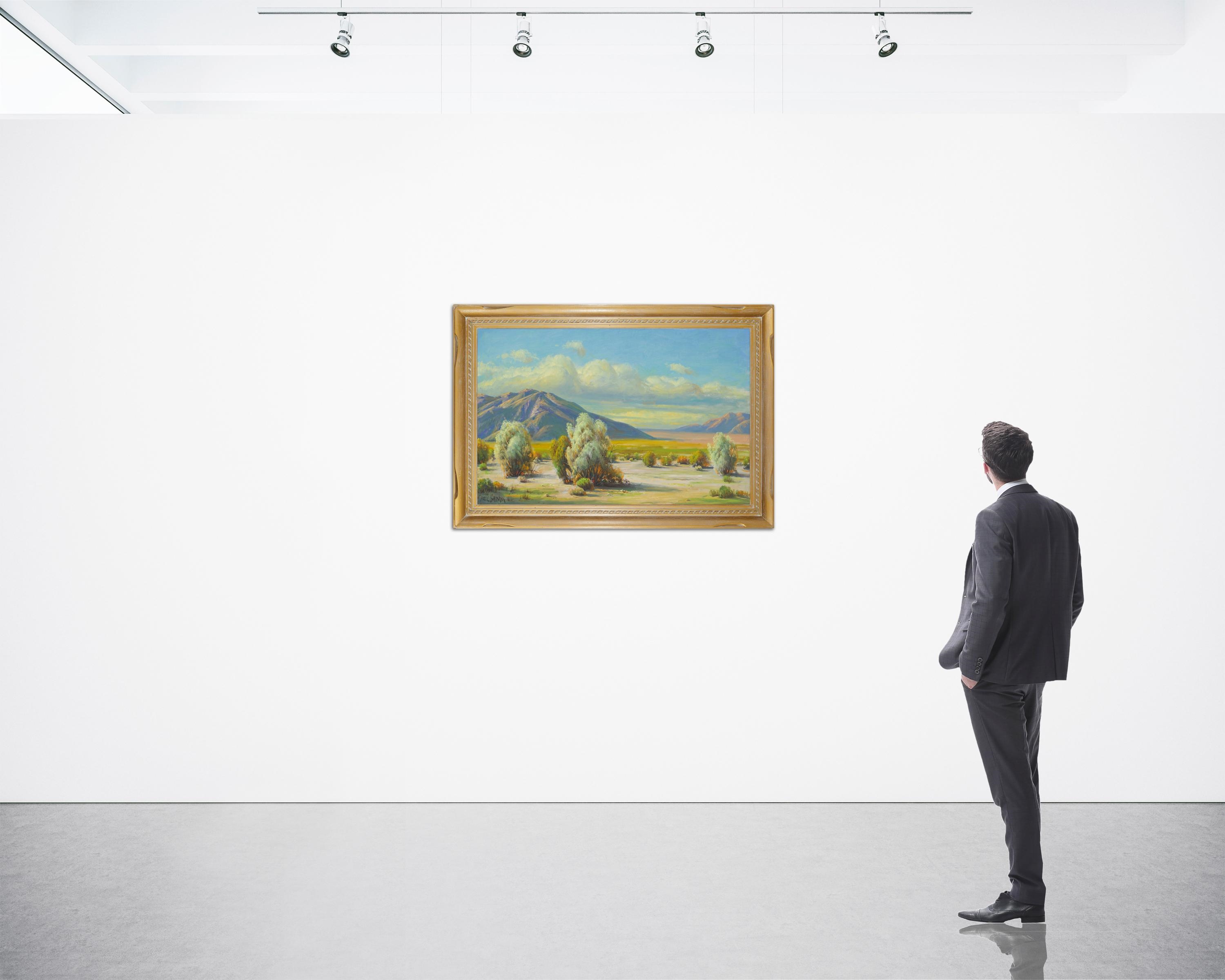 Artwork by Paul Grimm, "Sunny Smoke Trees,", Made of Oil on canvas