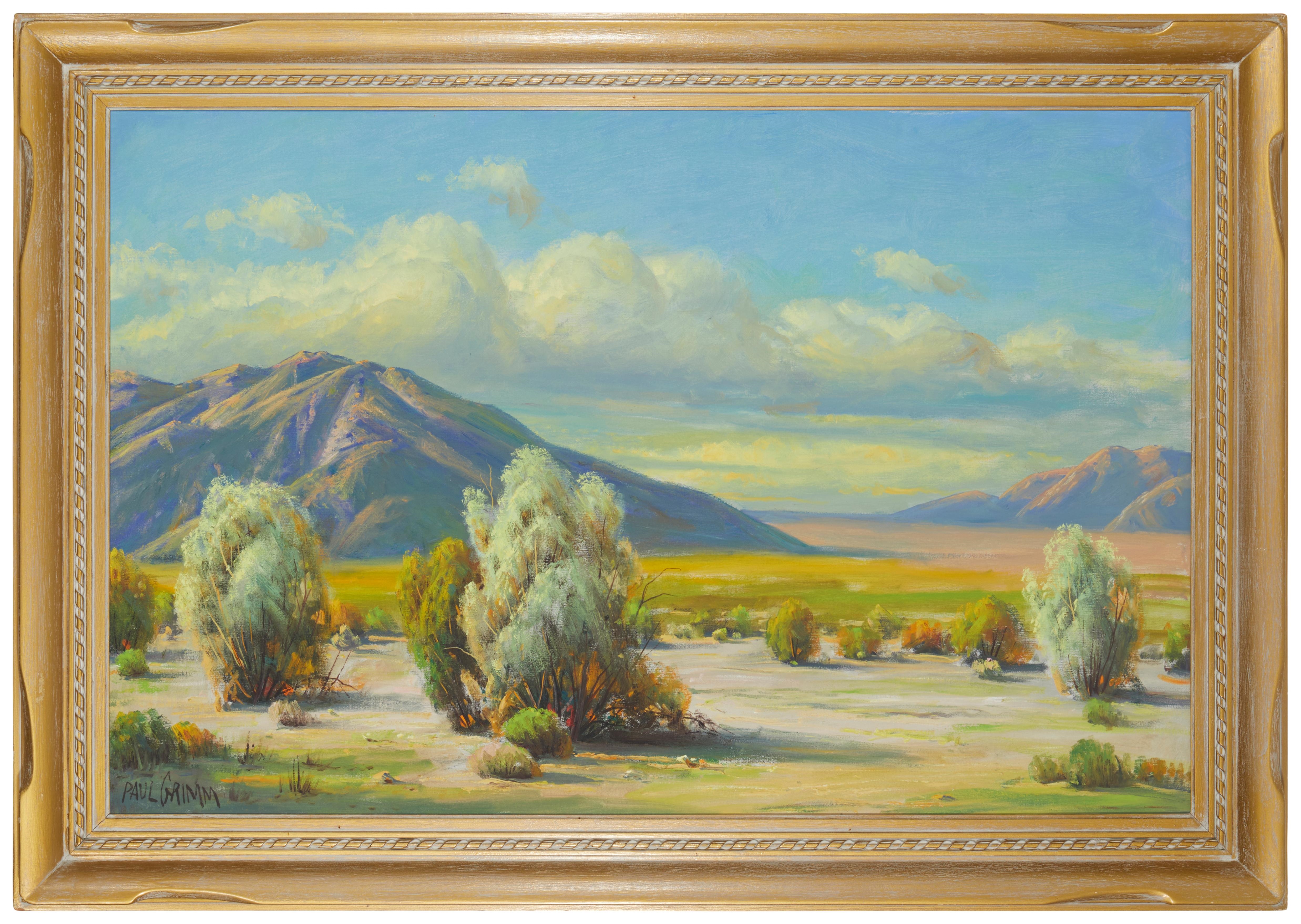 Artwork by Paul Grimm, "Sunny Smoke Trees,", Made of Oil on canvas