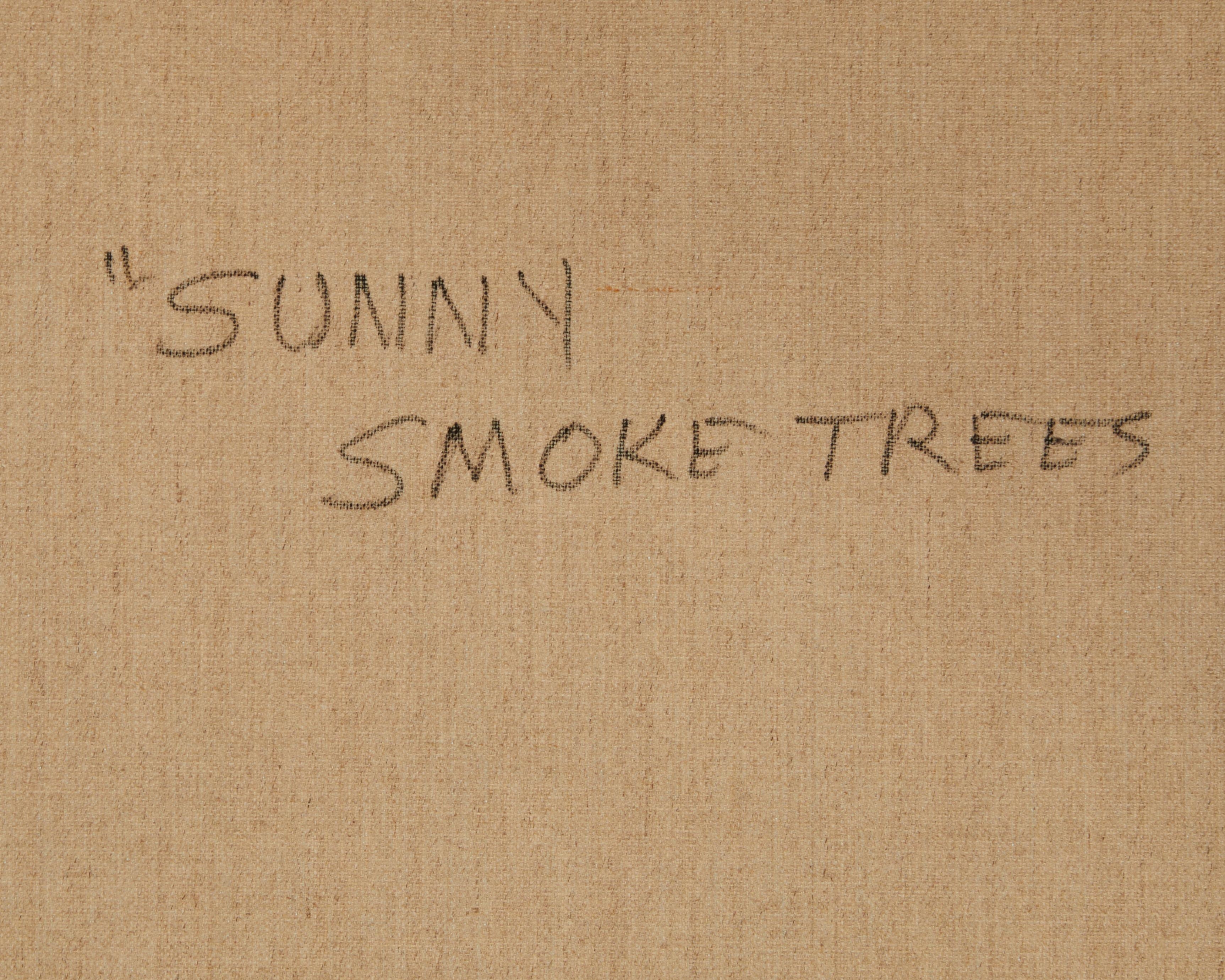 Artwork by Paul Grimm, "Sunny Smoke Trees,", Made of Oil on canvas