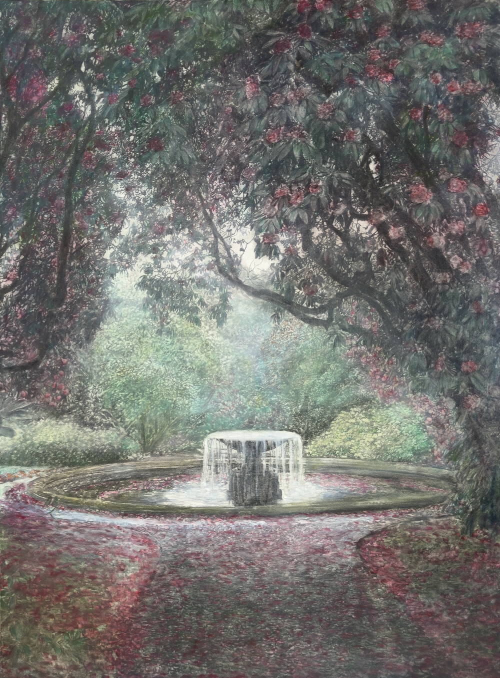 Fountain in Holker Hall, Cumbria (1987) by Piet Bekaert