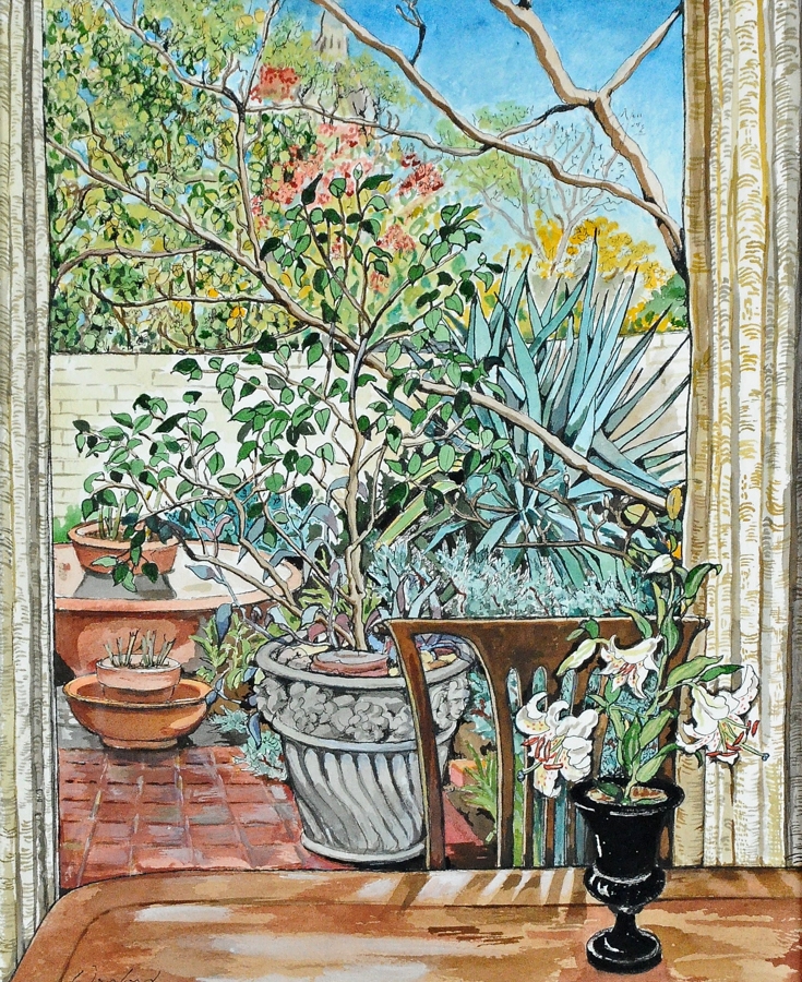 Artwork by Elaine Wreford, Home View, That View Again, Made of Watercolour