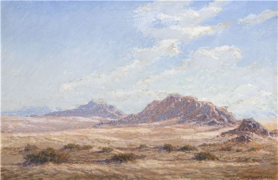 Jacalswater (Namib) (sic) by Johannes Blatt, dated 1945