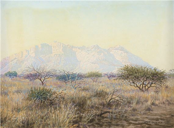 Erongo Hohenstein Sandamab, S.W.A. by Johannes Blatt, dated 1933