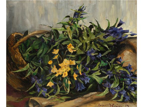 Flower piece by Leopold Hauer