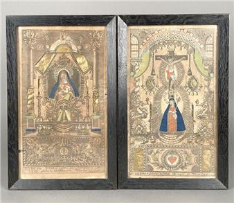 Two heightened engravings - Joseph Ottinger