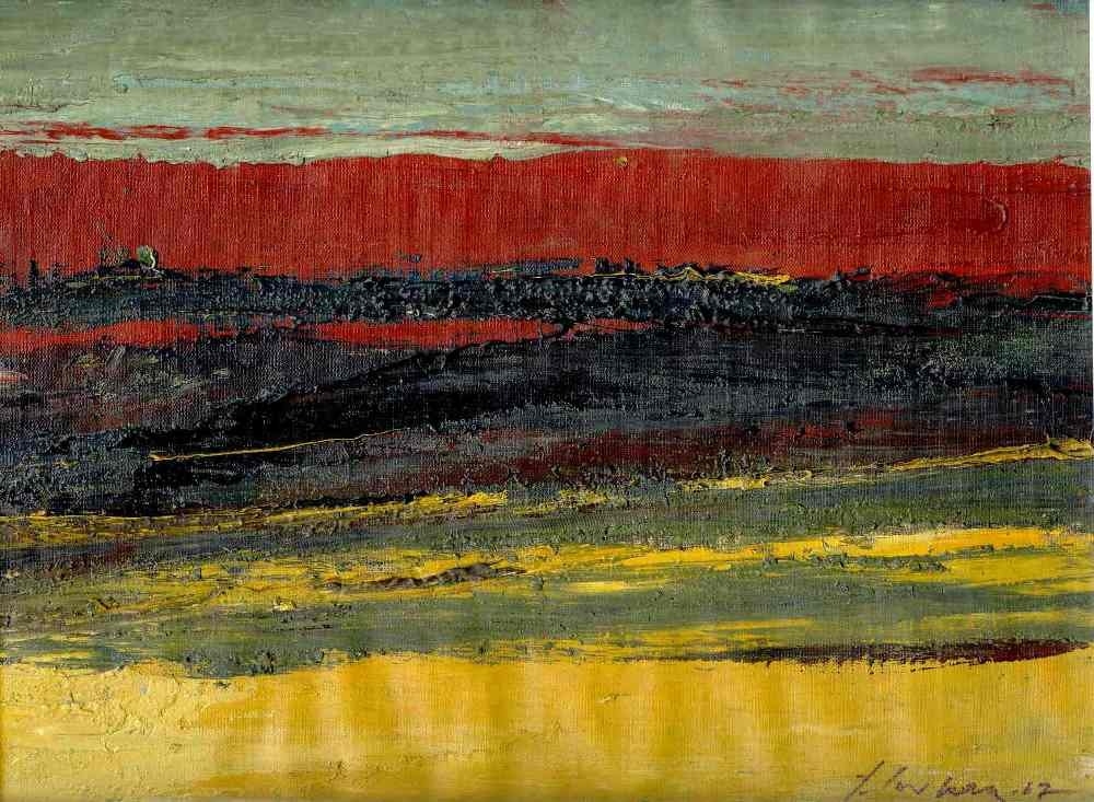 Artwork by Juris Soikans, In Oland - Dainava, Made of canvas, oil