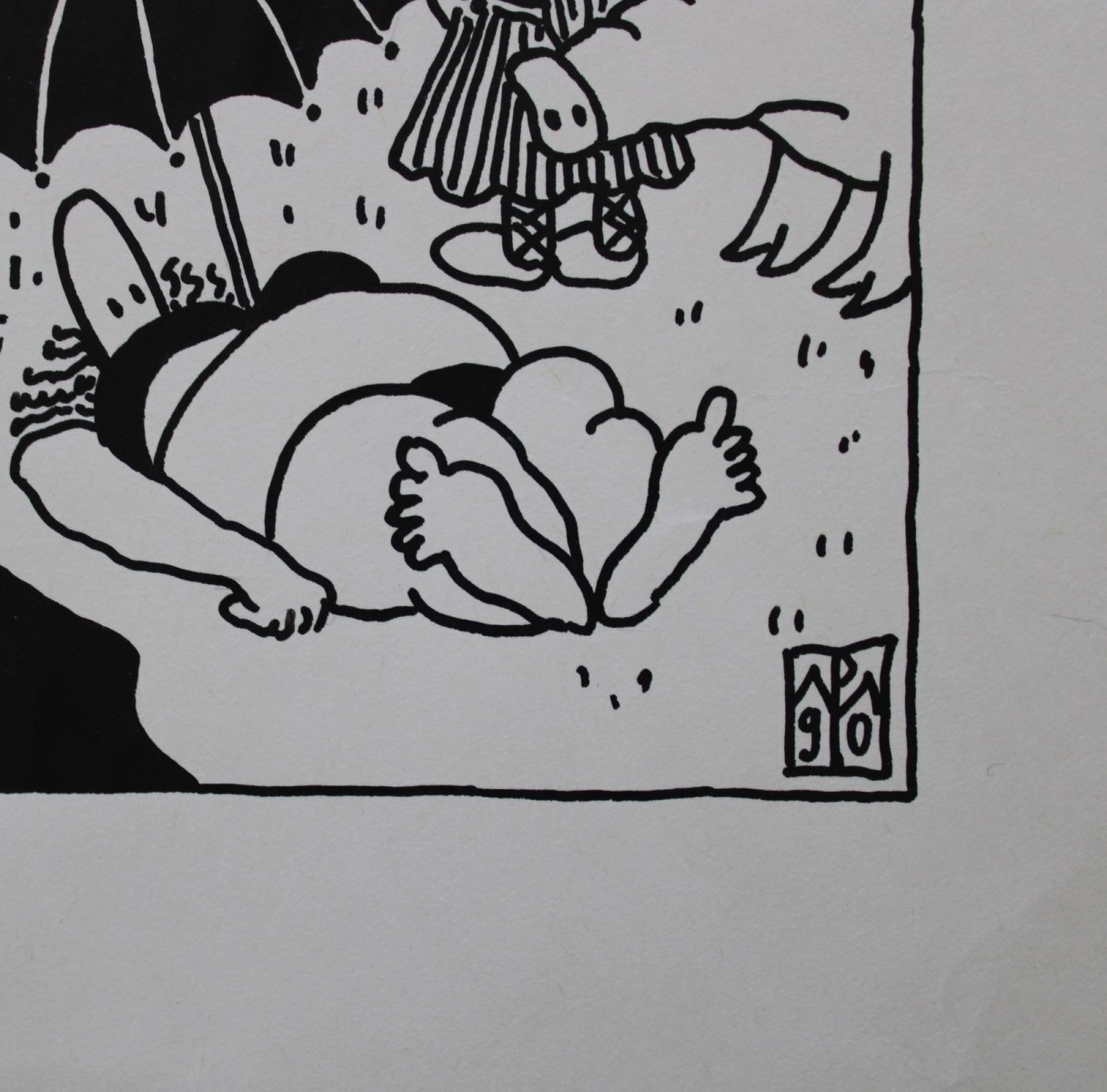 Artwork by Māris Putniņš, 1990, Made of Paper, ink