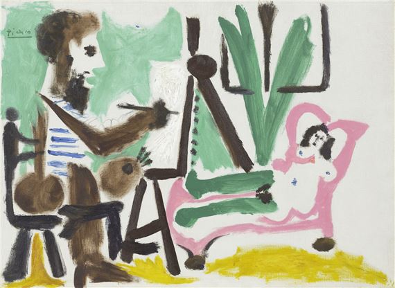 Pablo Picasso | Le peintre et son modèle (1963) | MutualArt