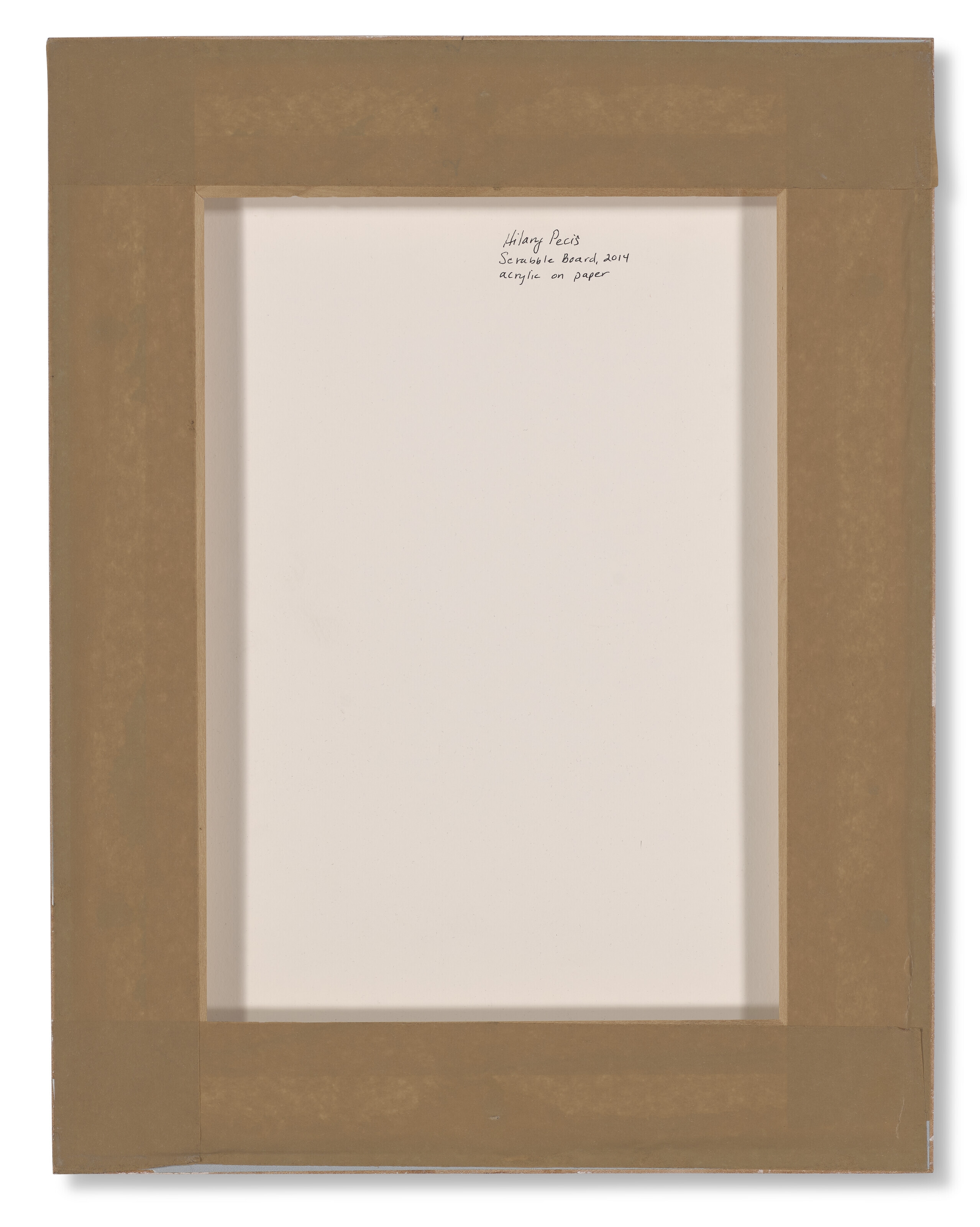 Artwork by Hilary Pecis, Scrabble Board, Made of acrylic on paper