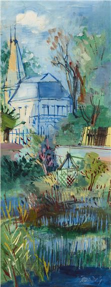 Jean Dufy、Paysage a Preuilly sur Claisse