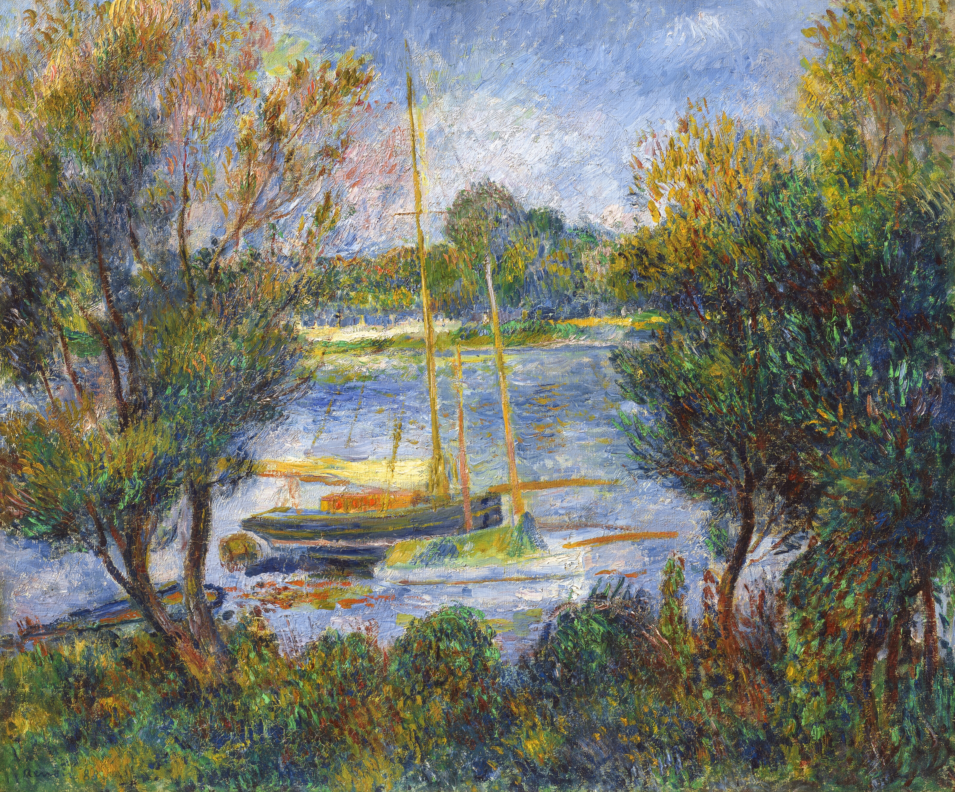Artwork by Pierre-Auguste Renoir, La Seine à Argenteuil, Made of oil on canvas