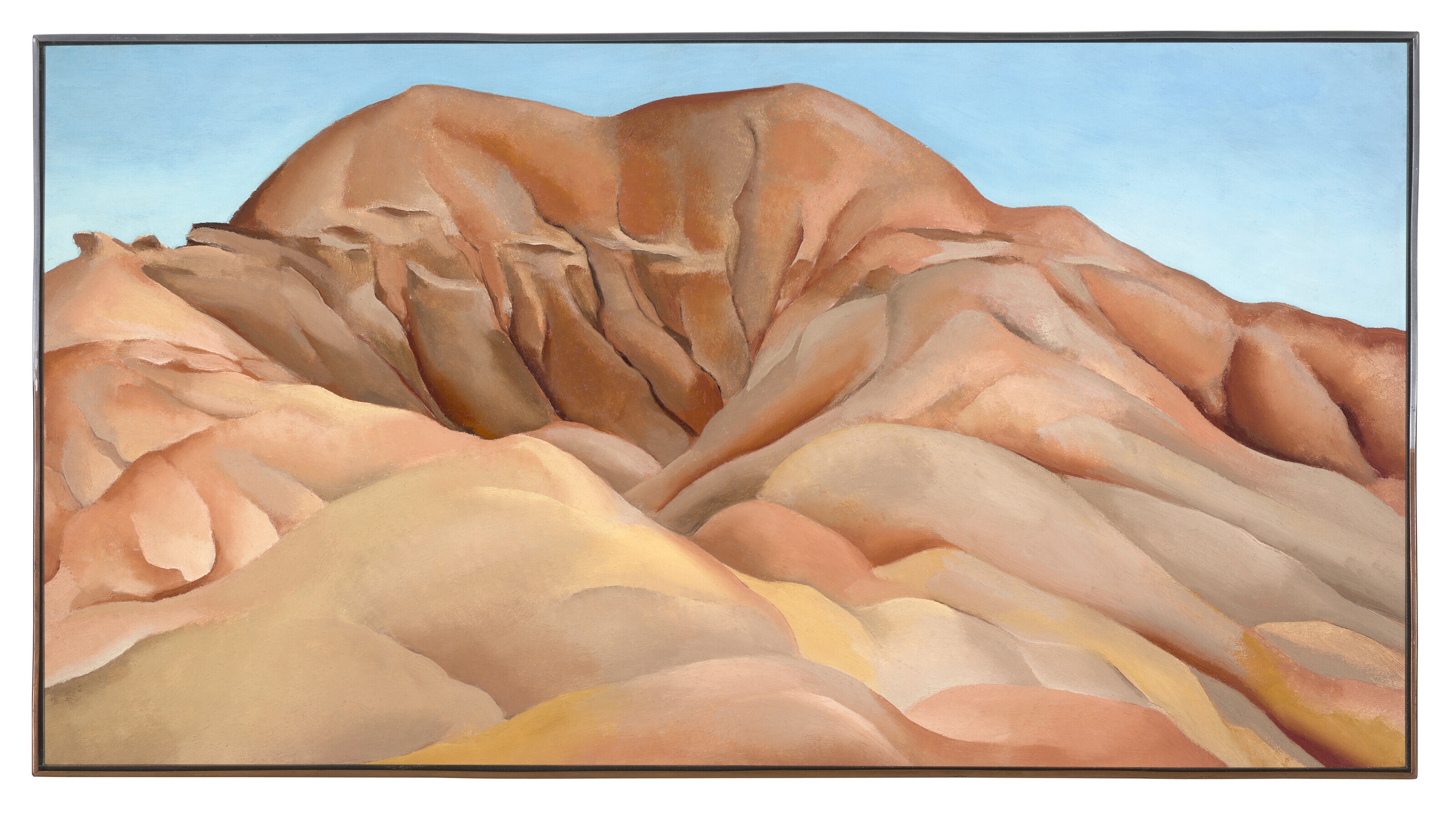Artwork by Georgia O'Keeffe, On the Old Santa Fe Road, Made of oil on canvas