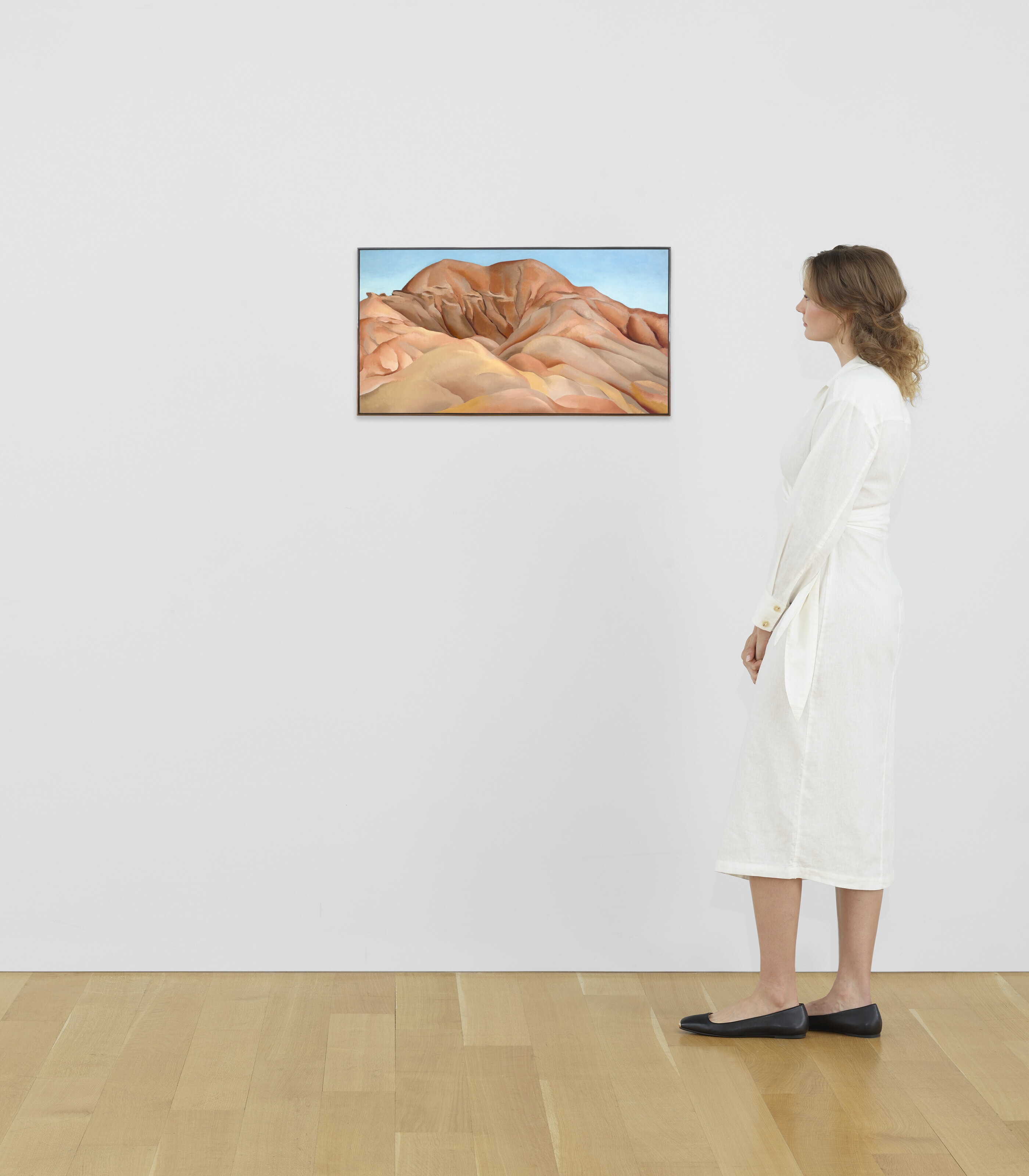 Artwork by Georgia O'Keeffe, On the Old Santa Fe Road, Made of oil on canvas