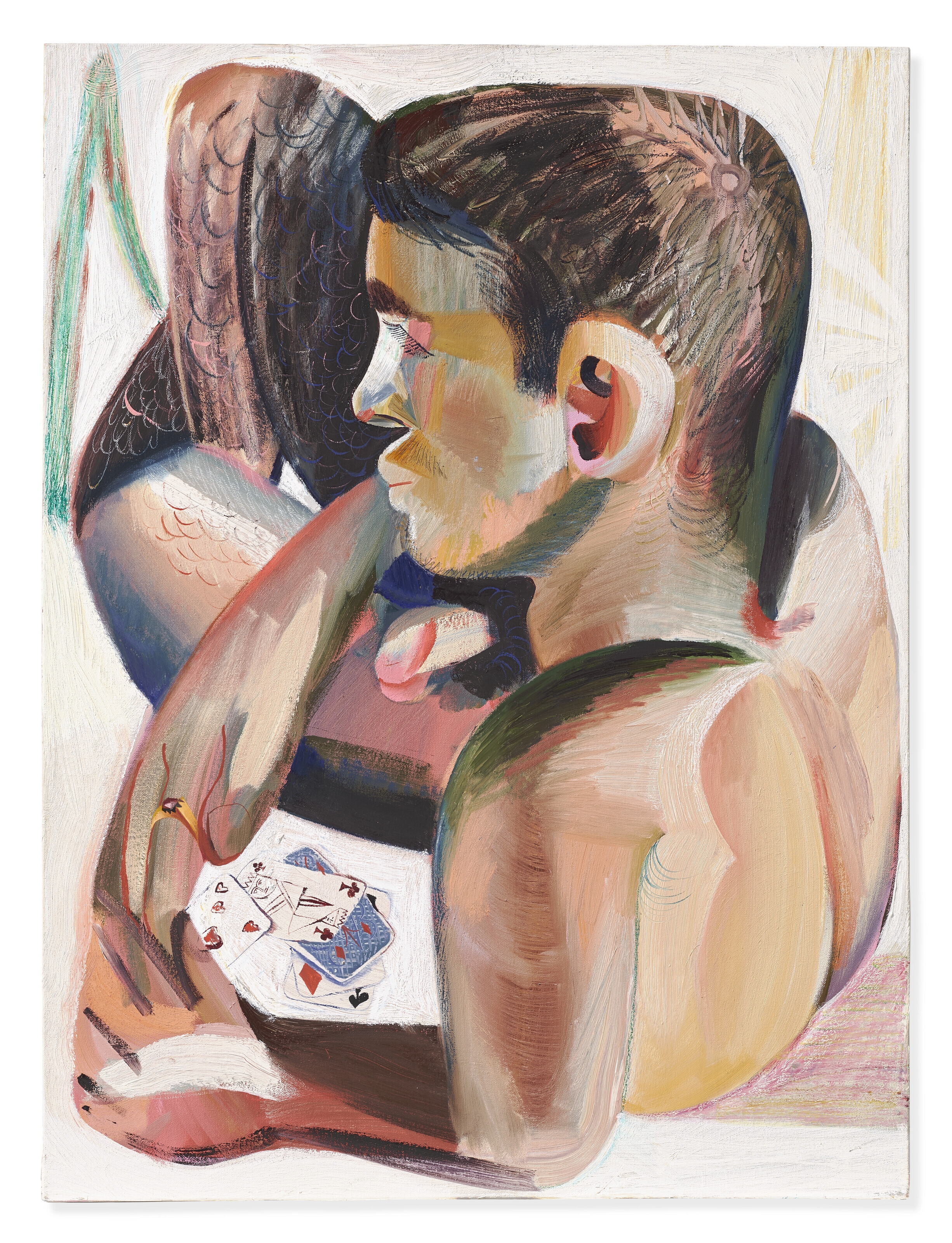 Artwork by Louis Fratino, Euchre, Made of oil on canvas