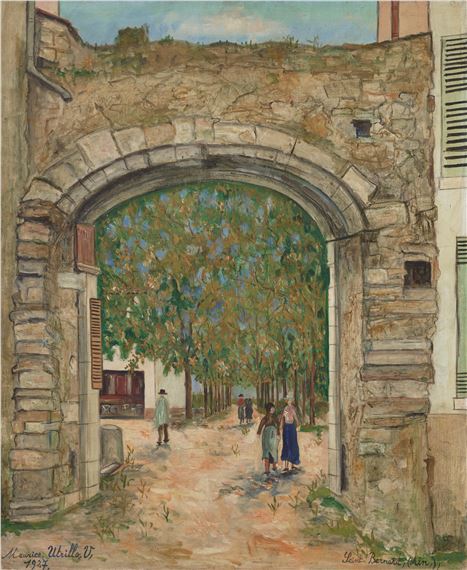 Vieux porche à Saint-Bernard by Maurice Utrillo, Painted in 1927