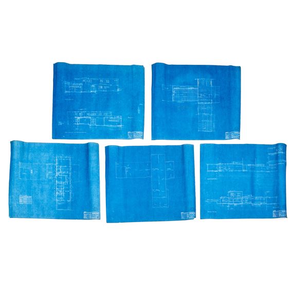 Walter Gropius Walter Gropius/The Architects Collaborative Original Permit Blueprints for the