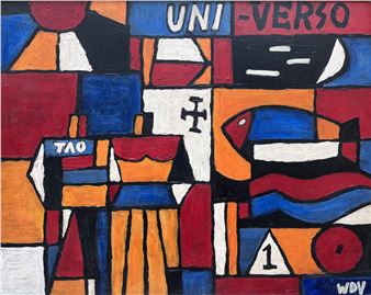 «Constructivo en colores primarios» - Wilfredo Díaz Valdéz