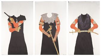 Untitled (From the Registered Trademark Series) (Triptych) - Arash Nazari