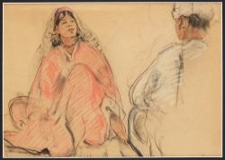 Conversation by Adrien Jean Le Mayeur de Merprés