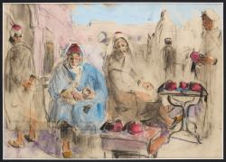 Dans le souk by Adrien Jean Le Mayeur de Merprés