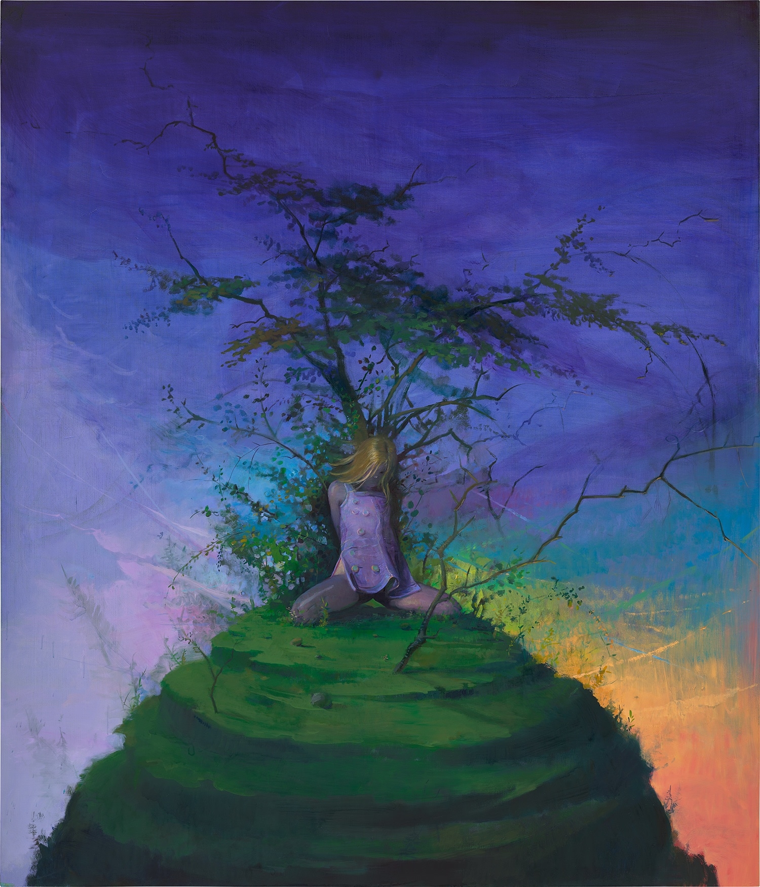 Artwork by Lisa Yuskavage, The Mound, Made of oil on linen