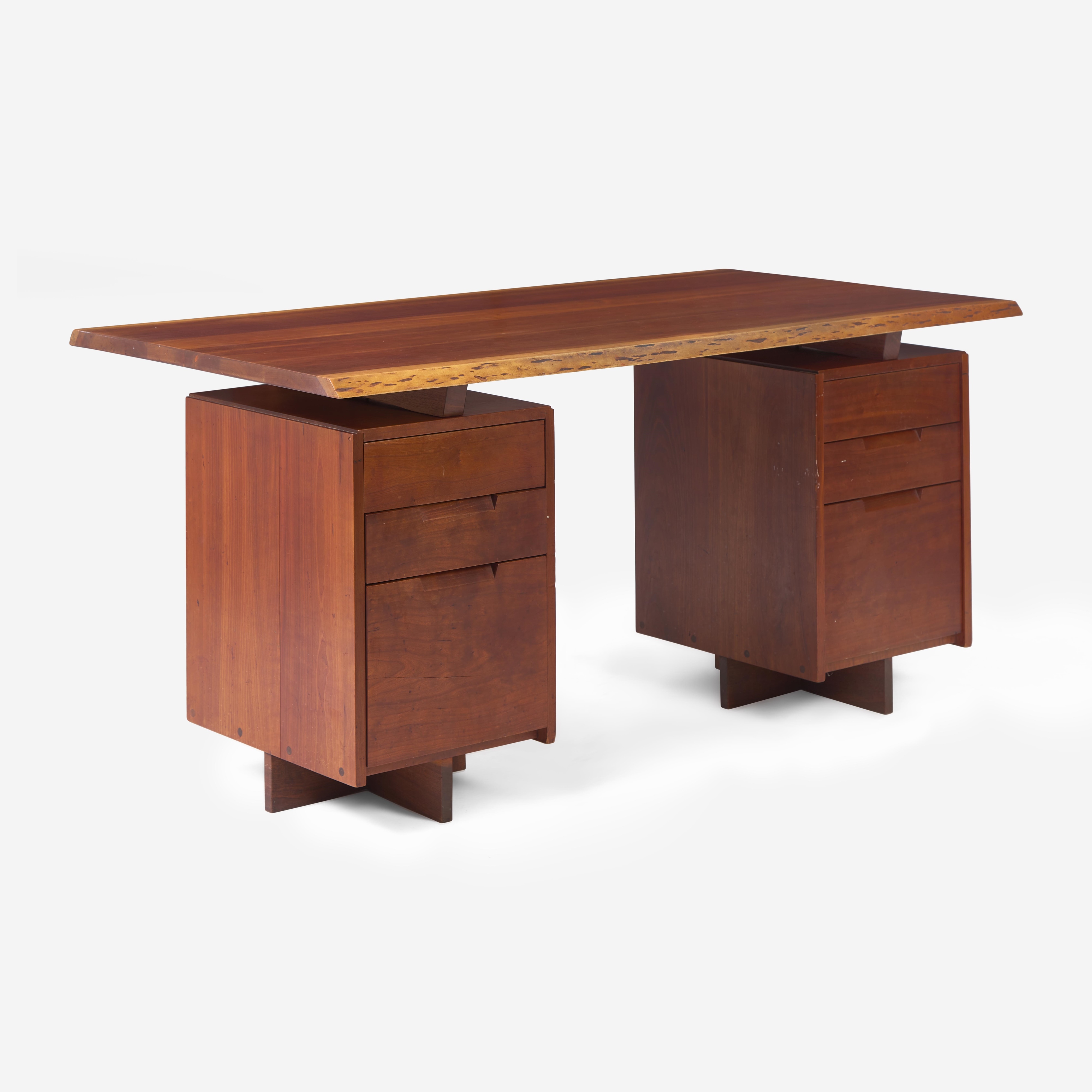 Nakashima DoublePedestal Desk, New Hope, Pennsylvania (1963