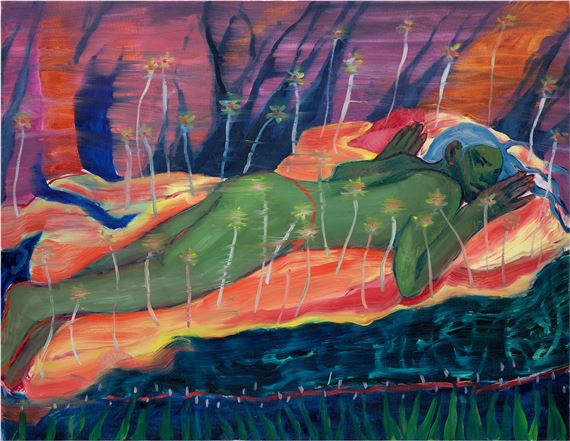 Spirit of the Cat Watching by Caroline Absher, Painted in 2021