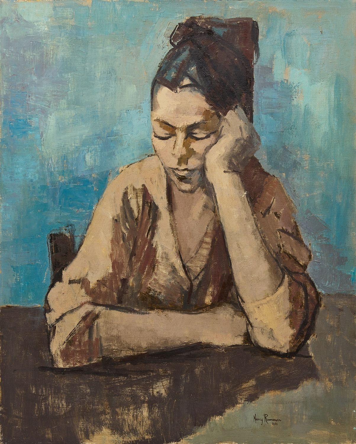 Nonny Rosenman | Portrait of a woman (1961) | MutualArt