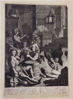 Die Verleugnung des Apostel Petrus, nach Pieter Molijn - Willem Outgersz Akersloot