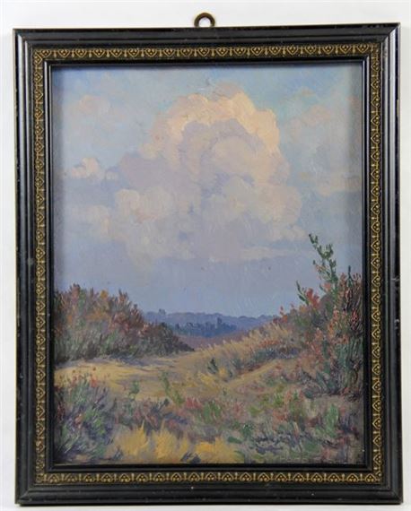 Landschaft mit Sträuchern - Hugo Eichler