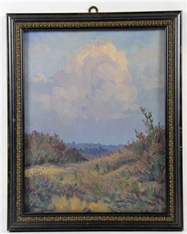 Landschaft mit Sträuchern - Hugo Eichler