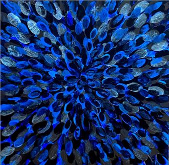 Michele Van De Roer: Blue Morpho's - Galerie Mourlot