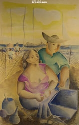 Pescadores by Emiliano di Cavalcanti, 1955