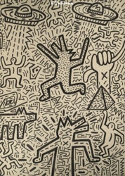 Composição by Keith Haring, 1984