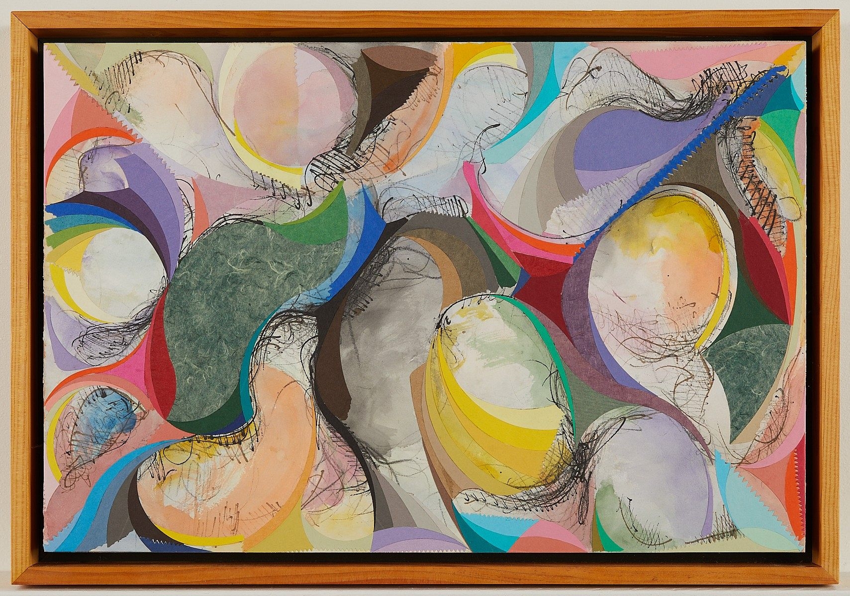 Artwork by James Kielkopf, Abstract composition, 2015, Made of Mixed media on board