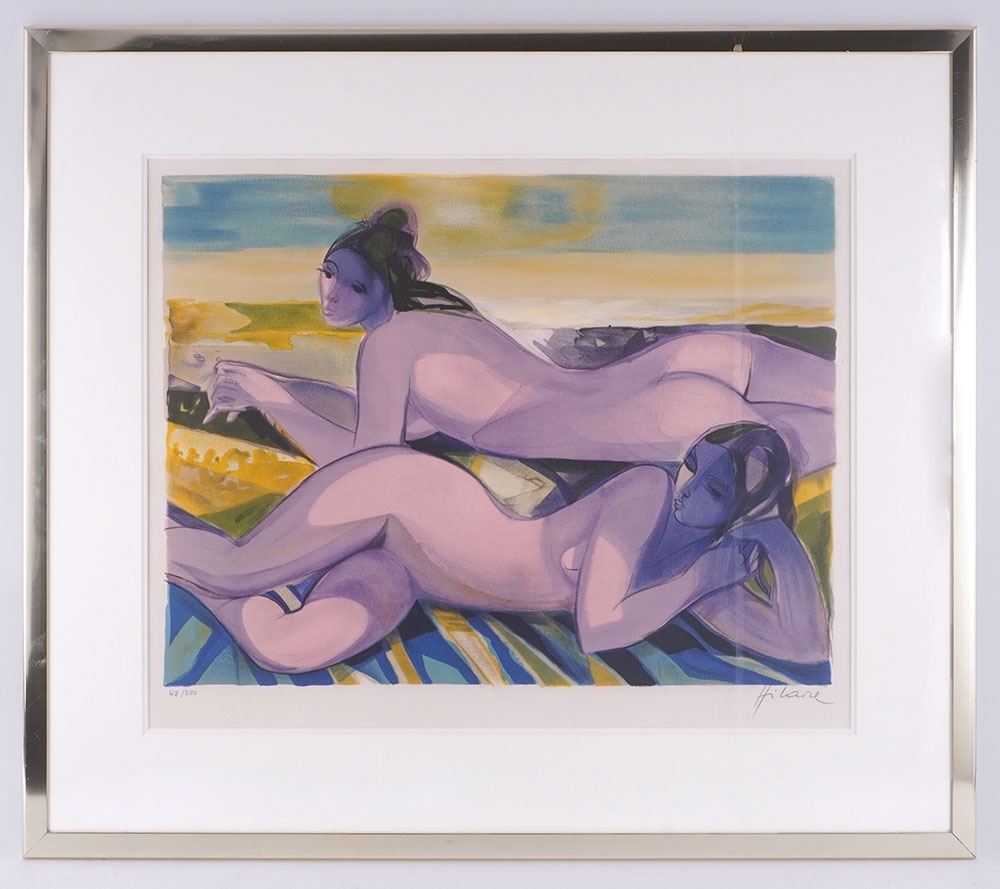 Camille (1916-2004) Reclining Nudes Lithograph Signed on the lower right: Hilaire Numbered on the lower left: 48/200 Provenance: Collection of Mr P.G., by Camille Hilaire