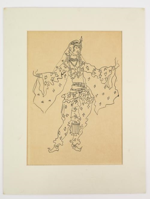 Artwork by Konstantin Alexeyevitch Korovin, Costume designs, Made of pen and ink