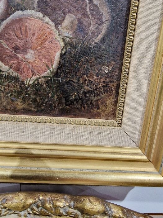 Rose Emily Stanton | Study of mushrooms in foliage (1906) | MutualArt