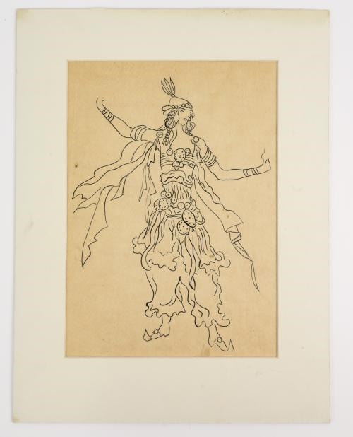 Artwork by Konstantin Alexeyevitch Korovin, Costume designs, Made of pen and ink